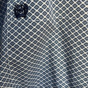 Cinch. Button down. Never washed at home